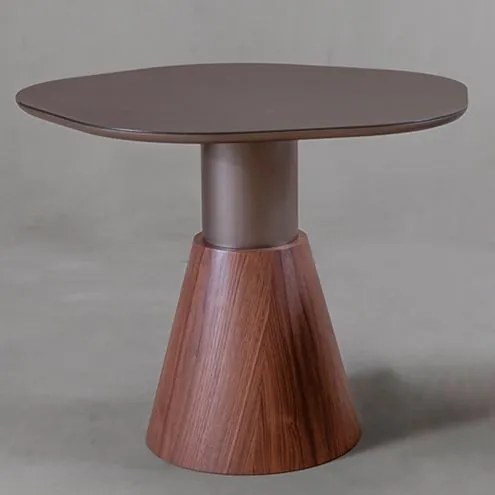 Mesa Lateral Pricely Orgânica Bronze Base Nogueira - 78236 Sun House