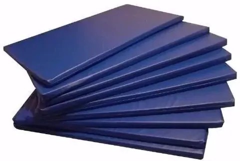 Kit 10 Colchonetes Academia, Espuma D33 Imperme�Vel 90 X 42 (Azul)