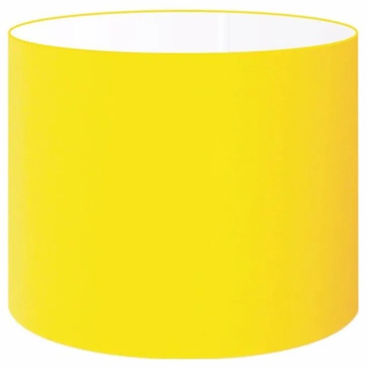 Cúpula abajur cilíndrica cp-8020 Ø45x21cm amarelo