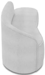 Sofá 3 Lugares Para Sala 180cm Orgânico Wendi Boucle Cinza I01 - Mpoz