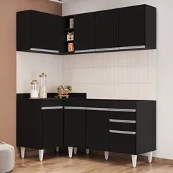 Armário de Cozinha Modulado de Canto Direito 4 Peças CP37 Balcão sem T