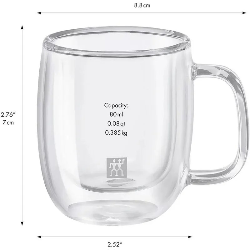 Jogo 2 Canecas Espresso ZWILLING Sorrento 80ml