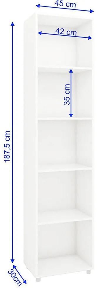 Estante Armário Livreiro Nichos Prateleiras Decoração Branco