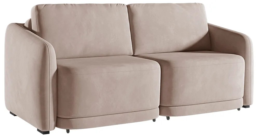 Sofá Cama Modulado Retrátil e Reclinável Decorativo Varsóvia 176cm Veludo Rosê G33 - Gran Belo