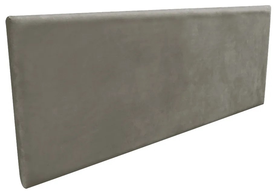 Cabeceira Solteiro Cama Box 90cm Painel Clean Suede M11 - D'Rossi - Grafite