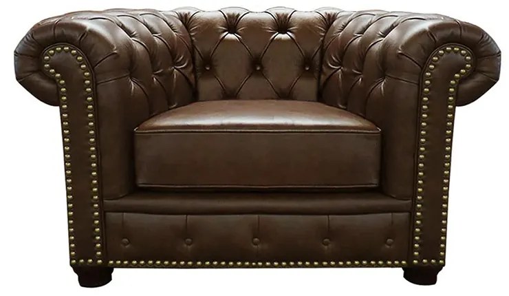Poltrona de Couro Chesterfield Mempra Estofados