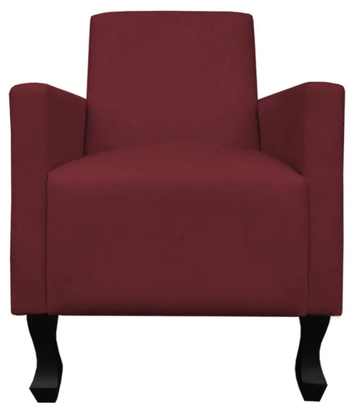 Poltrona Amamentação Sofia Suede Bordô