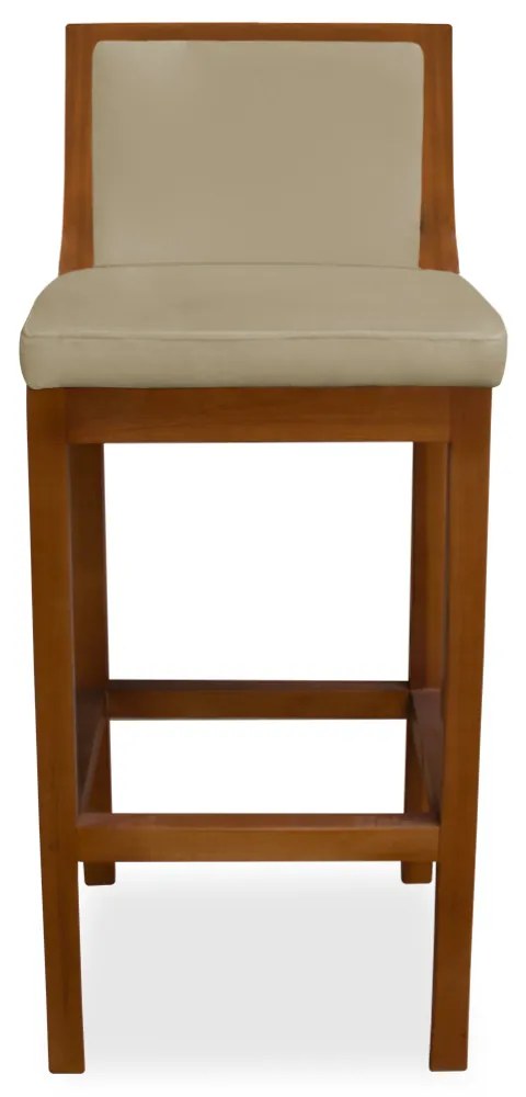 Banqueta Decorativa Josi Veludo Nude