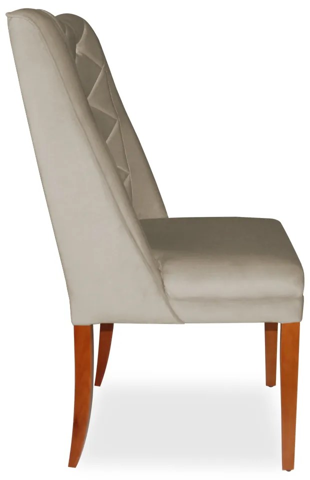 Cadeira de Jantar Micheli Suede Bege