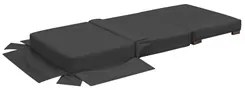 Puff Cama Solteiro Lúcia Suede D05 Cinza Escuro - Mpozenato