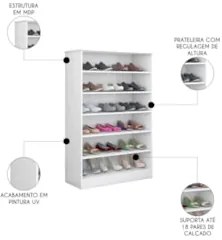 Cômoda com Cantoneira Laura e Armário Multiuso Bell Z39 Branco - Mpoze