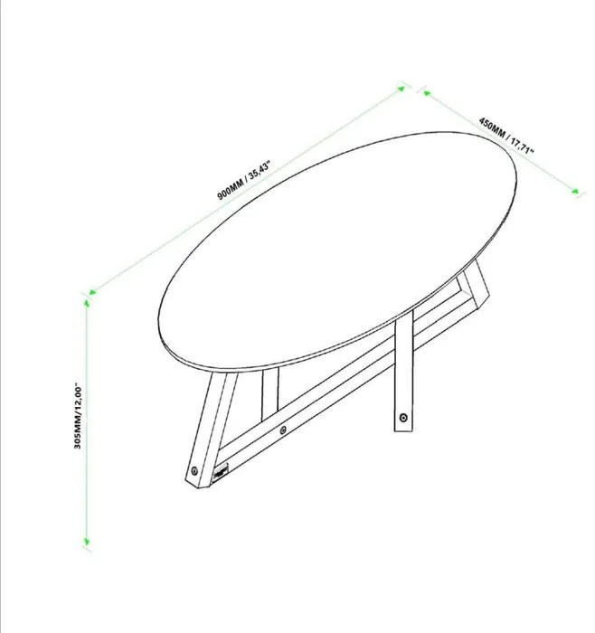 Mesa de Centro Classic Nature - Tebarrot Móveis