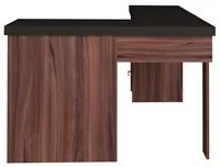 Escrivaninha Home Office 1 Prateleira Mobile Mali Preto/Ipê - Artany