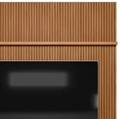 Painel Ripado para TV 75 Pol. com Bancada 219cm Prime Plus L06 Nature/