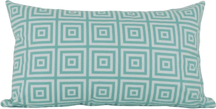 3 Capas Almofada Confort Veludo Turquesa 30x50cm