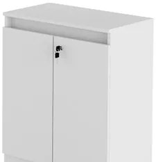 Balcão Para Escritório 2 Portas ME4149 Branco - Tecno Mobili