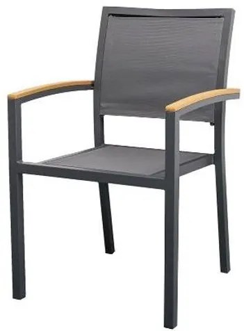 Cadeira Cristina Tela Grafite Base Grafite 56cm - 60554 Sun House