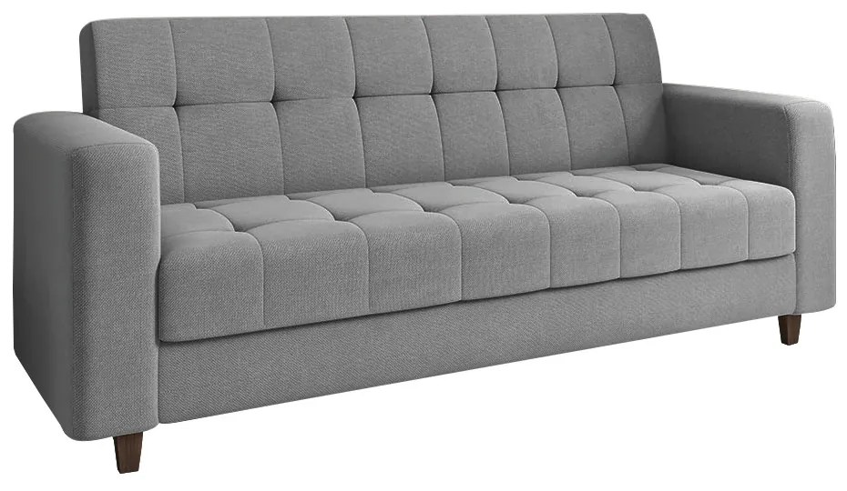 Sofá 2 Lugares e 2 Poltronas Pé Madeira Tabaco Arezo Linho D01 - D'Rossi - A26 Grafite