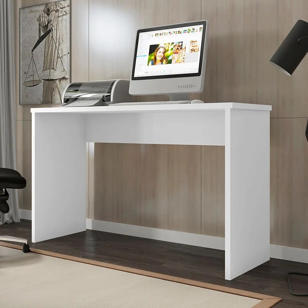 Mesa Para Escritório Parati L01 Branco - ADJ DECOR