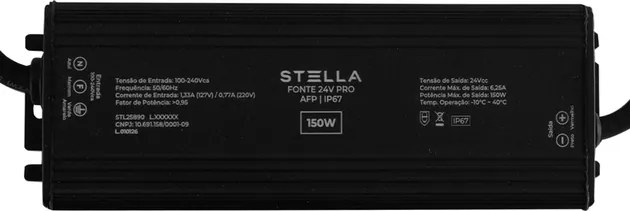 Driver Preto 150W Ip67 24V Pro