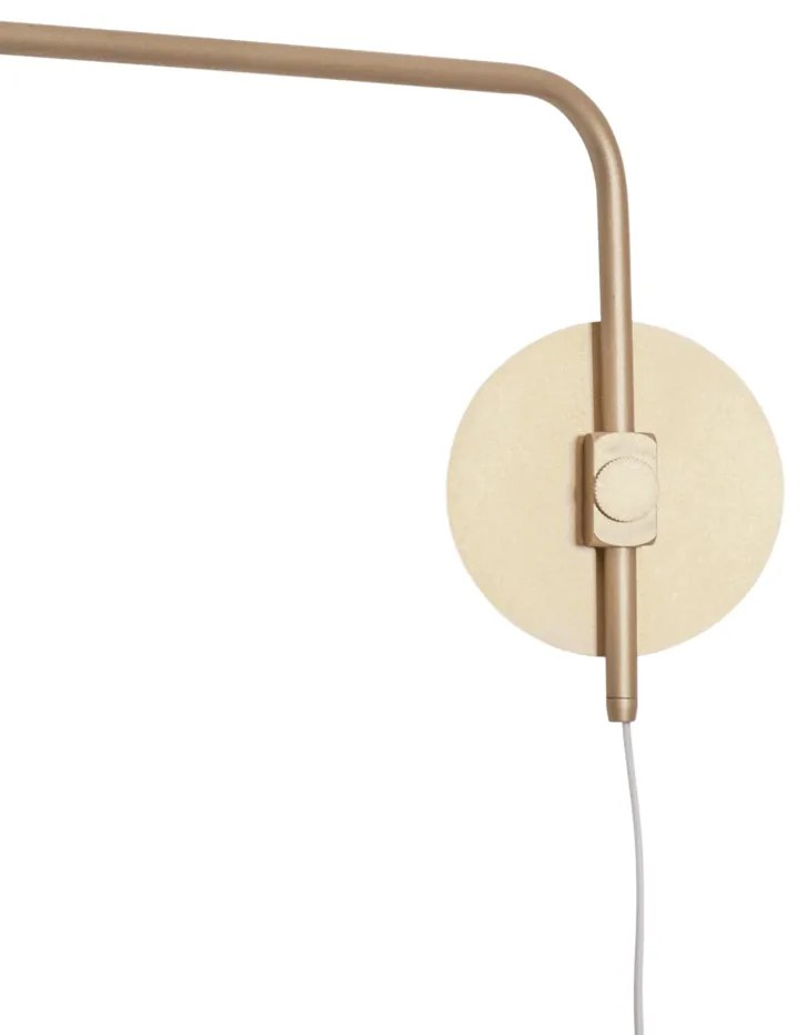 Arandela Malu 14X84,2X39,3Cm 1Xg9 Braço Haste Alumínio E Globo Ø12Cm -... (MR-T - Marrom Texturizado, TRANSPARENTE)