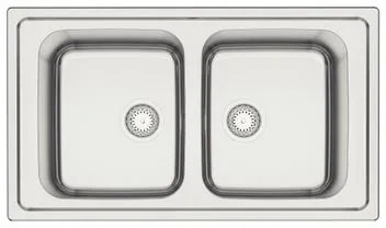 Cuba de Sobrepor Tramontina Marea Deep 2C 34 em Aço Inox Acetinado 86 x 50 cm Outlet
