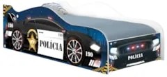 Cama Solteiro Infantil Baixa Para Colchão 188x88cm Policial K06 - Mpoz