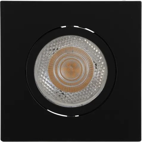 Plafon De Embutir Quadrado Aluminio 2X11,5Cm Delfi - PRETO