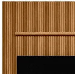 Painel Ripado para TV 75 Pol. com Bancada 180cm Premium Plus L06 Natur