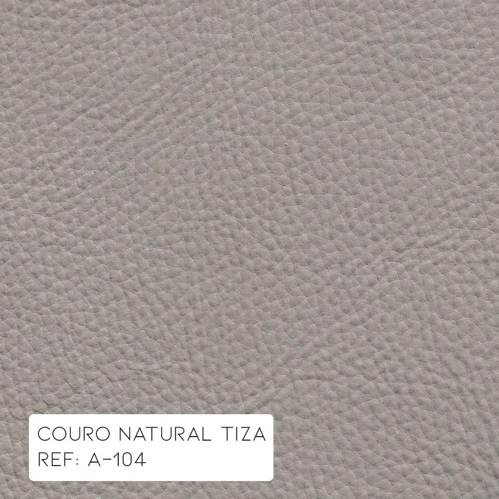 Poltrona Decorativa Sala de Estar Níger Pés Príncipe Couro Off White G58 - Gran Belo