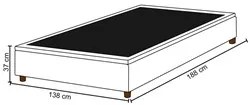 Base para Cama Box Casal 138x188cm Hit I02 Suede Preto - Mpozenato
