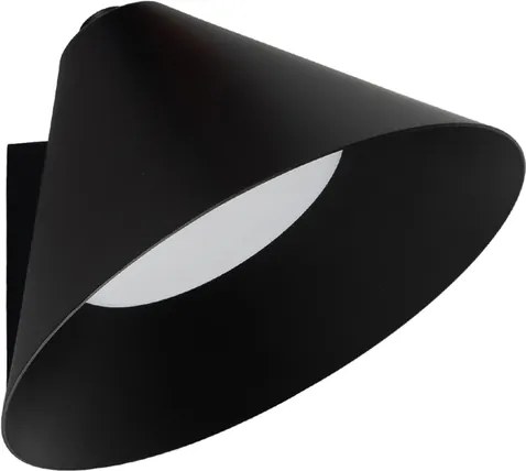 Arandela Led Aluminio 5W 375Lm 3000K Hat - PRETO