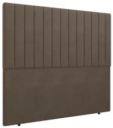 Cabeceira Cama Box Queen 160cm Estofada Plutus Saturno Marrom Z04 - Mp