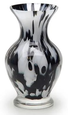 Vasinho 78 Multicor Preto e Branco Murano Cristais Cadoro
