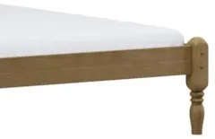 Cama Casal 140cm Com Cabeceira Pé Madeira Eduarda Freijó F07 - Mpozena