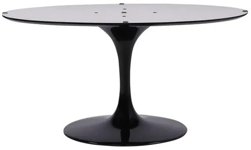 Base de Mesa Jantar Saarinen Oval cor Preta para Tampo ate 220cmx120cm - 51520 Sun House