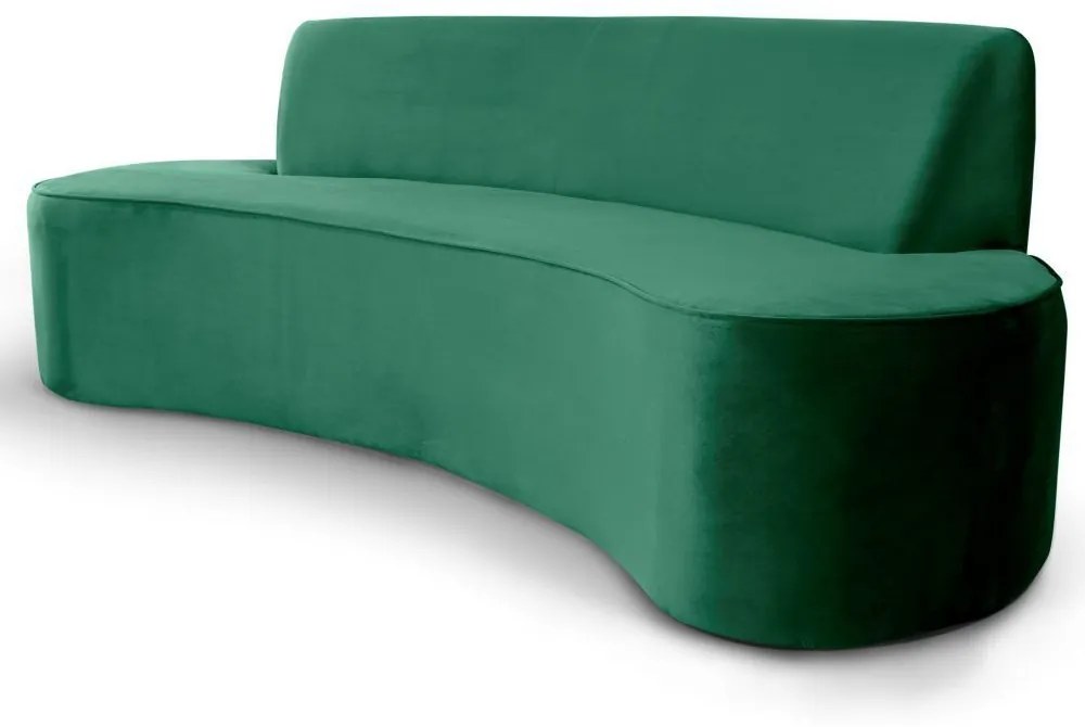 Sofá 3 Lugares Sala de Estar 210 cm Bélgica Veludo Verde G15 - Gran Belo