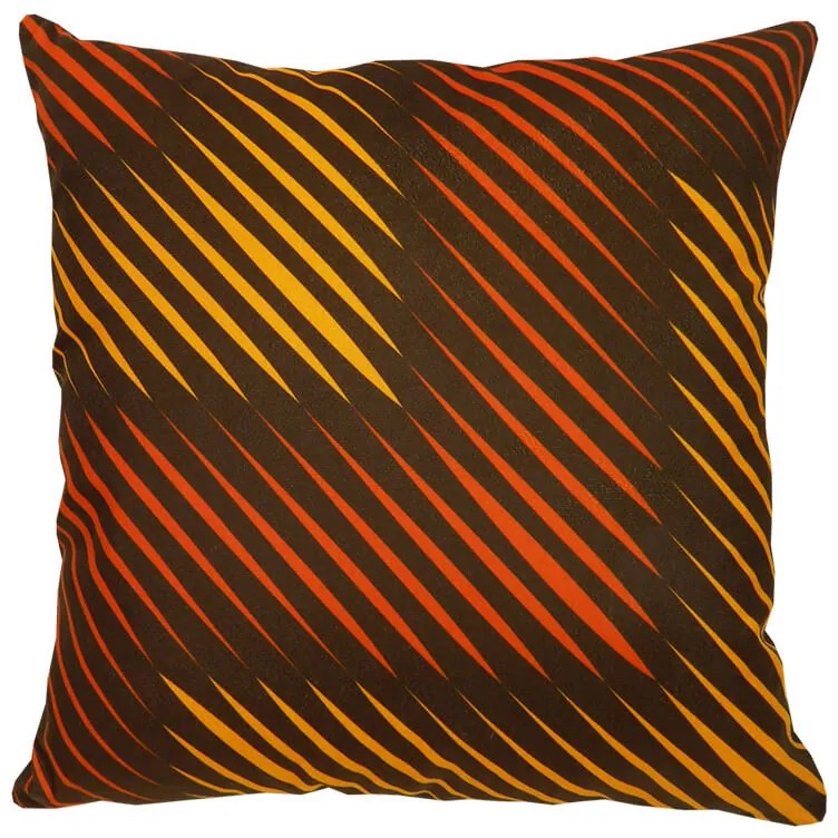 Capa de Almofada Olimpya em Suede Tons Marrom com Amarelo - AOY-0124 - 45x45cm