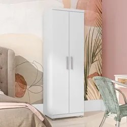 Kit 2 Armários Multiuso Organizador 2 Portas Sabrina Branco - AJL Móve