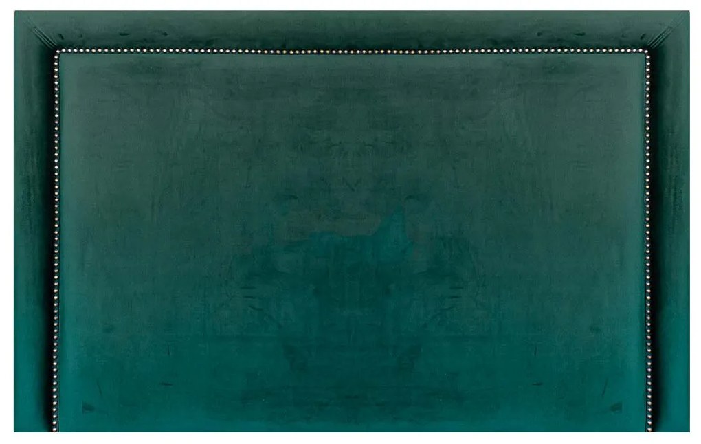 Cabeceira Lisa Queen com Tachas - Tecido Veludo Esmeralda  Kleiner