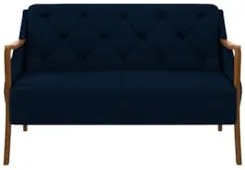 Kit Namoradeira 135cm e 2 Poltronas Decorativas Capitonê Lapa Z32 Velu