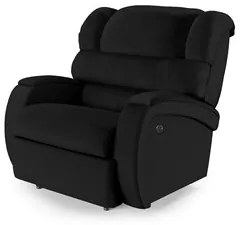 Poltrona do Papai Reclinável Kalie Power Touch USB FH9 PU Preto - Mpoz