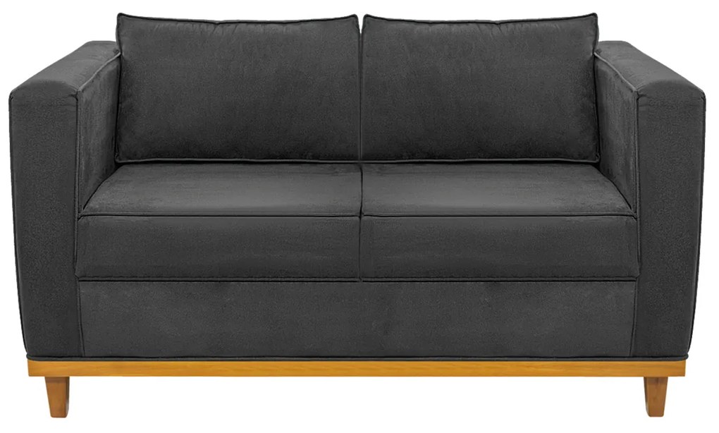 Sofá 2 Lugares Europa Linho Chumbo ADJ Decor