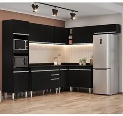Armário de Cozinha Modulada de Canto 8 Peças CP02 Balcão com Tampo Pre