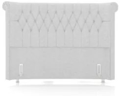 Cabeceira Cama Box Solteiro 90cm Dust Z37 Linho Cinza Claro - Mpozenat