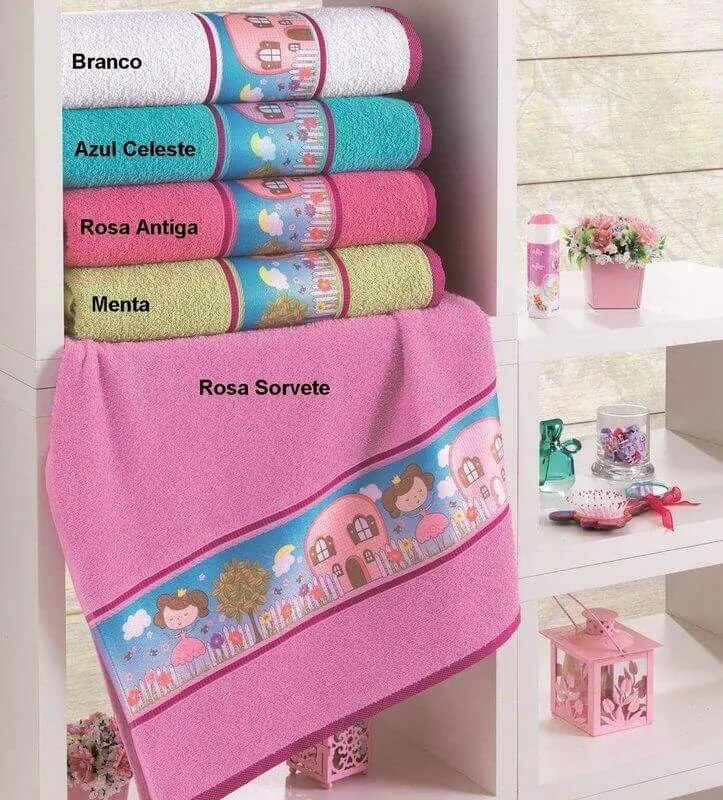 Toalha de Lavabo Infantil Alice - 30x50cm - Lufamar