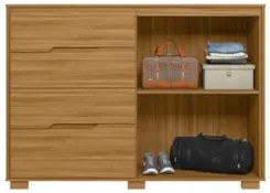 Cômoda Para Quarto 4 Gavetas 147cm Gênova Z17 Freijó - Mpozenato