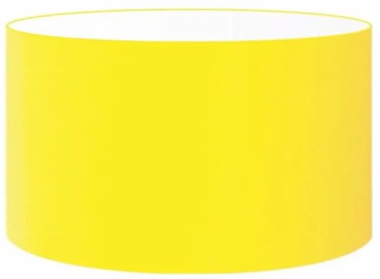 Cúpula Abajur Cilíndrica Cp-7023 Ø50x21cm Amarelo