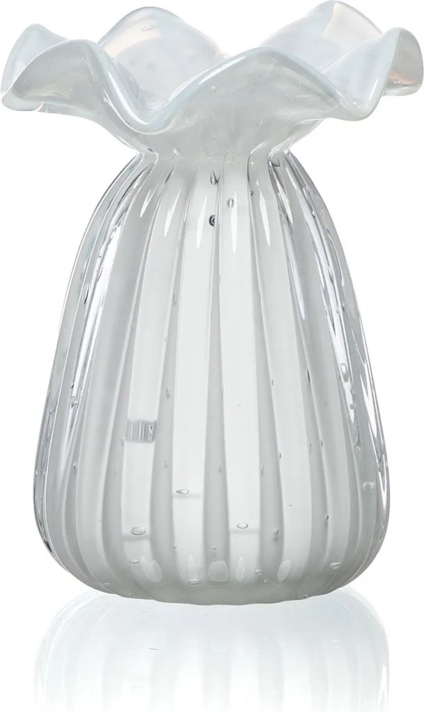 Vaso Murano Brive M  Quartzo Pérola