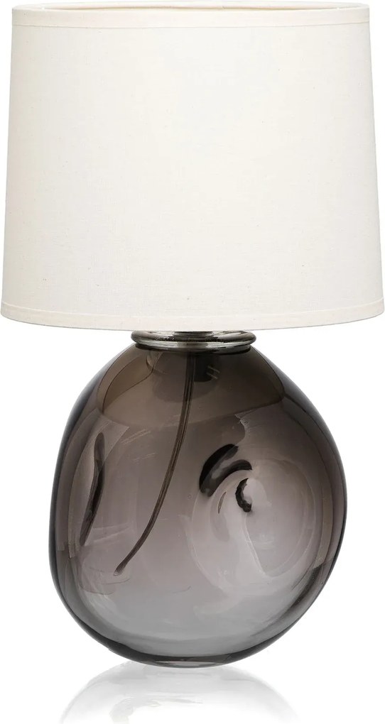 Abajur Murano Forma Orgânica - Quartzo Fume  Quartzo Fume